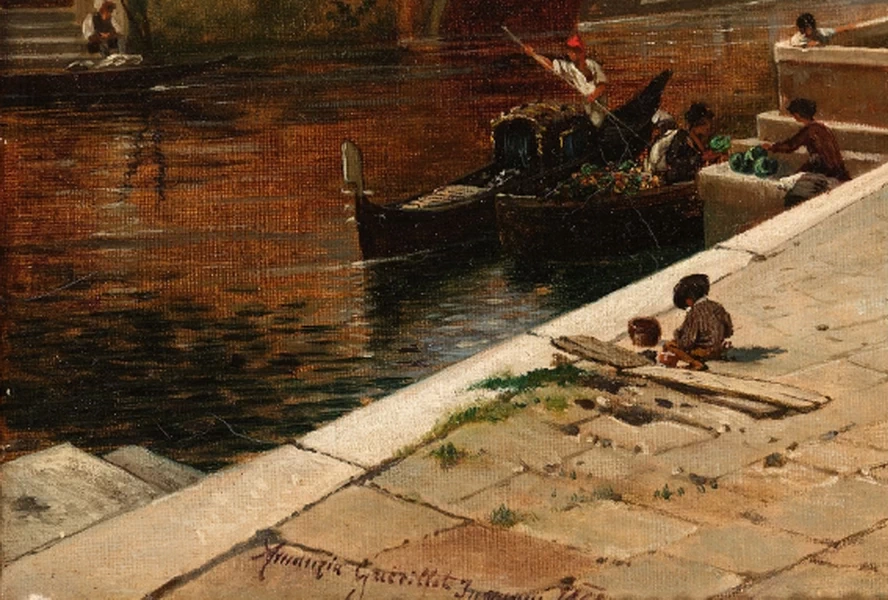 Naviglio a Milano - dettaglio